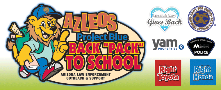 Pictures from AZLEOS Project Blue Back Pack to School 2016 Distribution Events